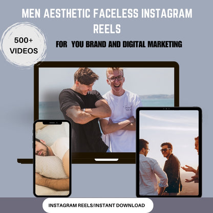 500+ Aesthetic Videos for Men | Instant Download | Stylish & Trendy Content for Creators and Brands