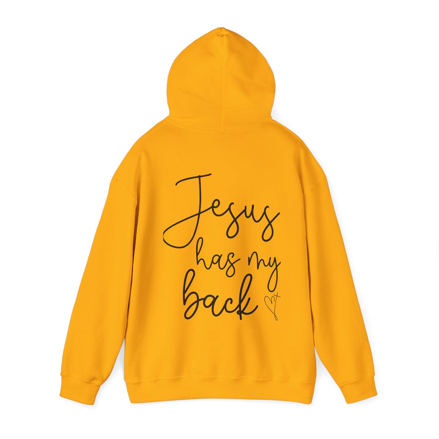 Jesus Has My Back” Unisex Hoodie – Faith-Inspired Comfort