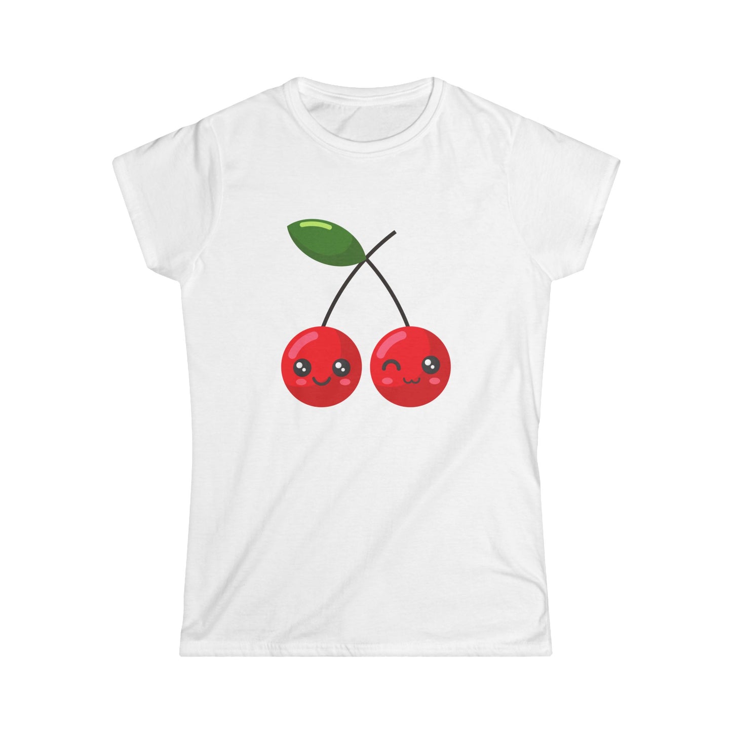 Kawaii Cherry T-Shirt – Cute Women’s Graphic Tee