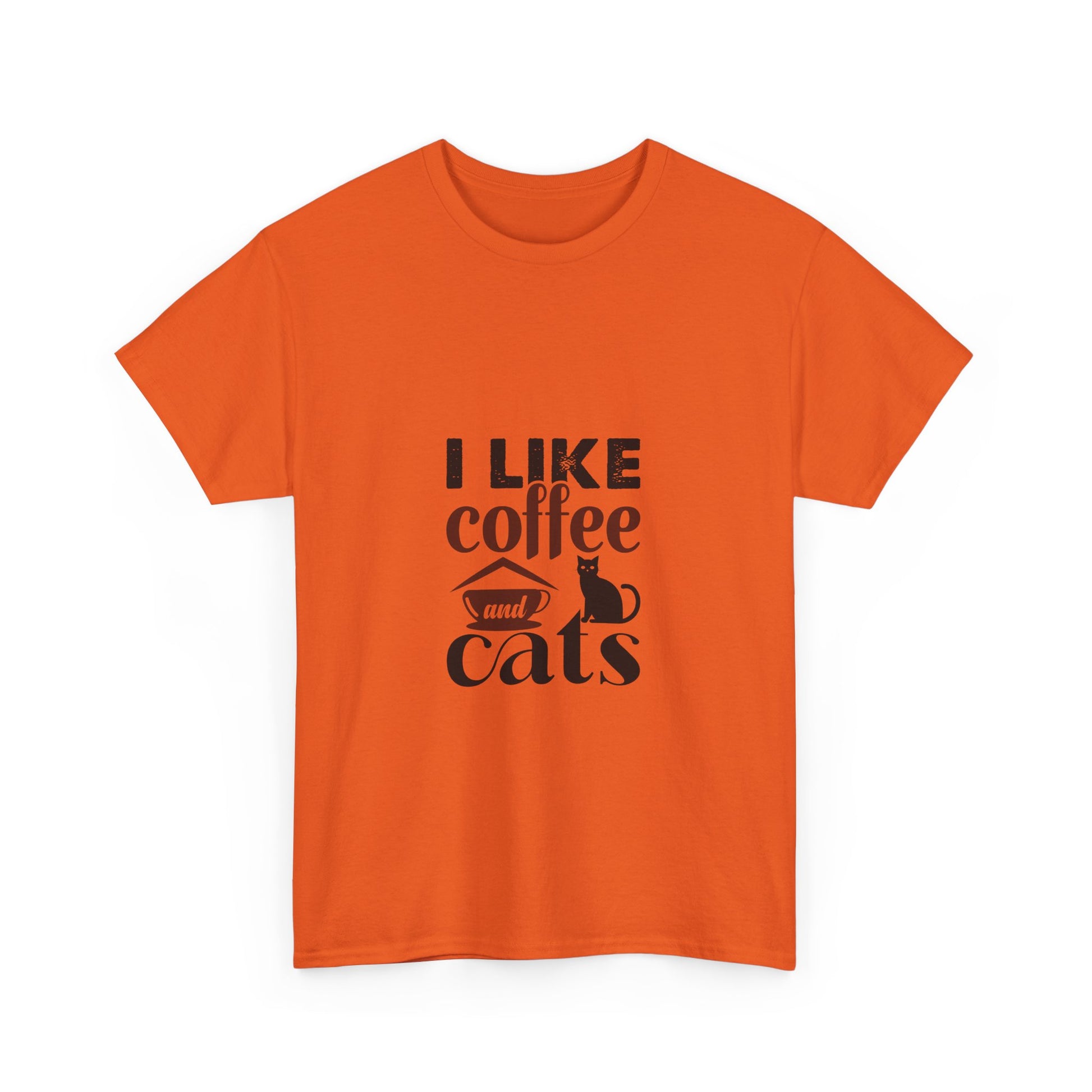 I Love Coffee & Cats – Adorable and Cozy Unisex T-Shirt for Cat and Caffeine Lovers - Elite digital Circle