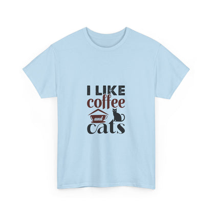 I Love Coffee & Cats – Adorable and Cozy Unisex T-Shirt for Cat and Caffeine Lovers - Elite digital Circle