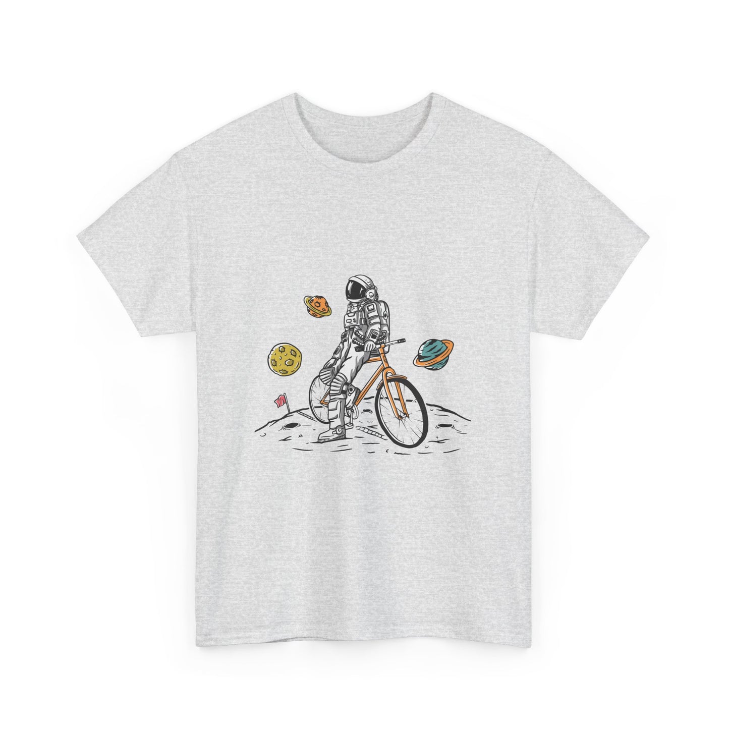 Astronaut & Bike Space Adventure T-Shirt – Unisex Graphic Tee - Elite digital Circle