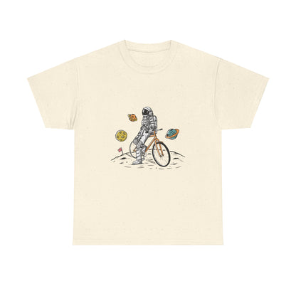 Astronaut & Bike Space Adventure T-Shirt – Unisex Graphic Tee - Elite digital Circle