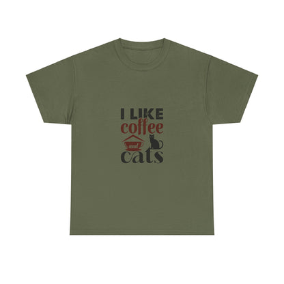 I Love Coffee & Cats – Adorable and Cozy Unisex T-Shirt for Cat and Caffeine Lovers - Elite digital Circle