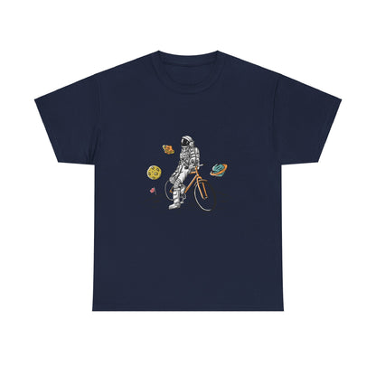 Astronaut & Bike Space Adventure T-Shirt – Unisex Graphic Tee - Elite digital Circle