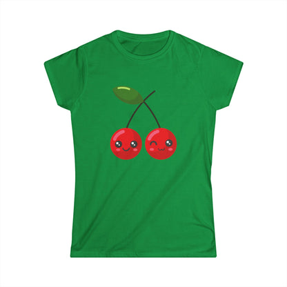 Kawaii Cherry T-Shirt – Cute Women’s Graphic Tee