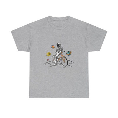 Astronaut & Bike Space Adventure T-Shirt – Unisex Graphic Tee - Elite digital Circle