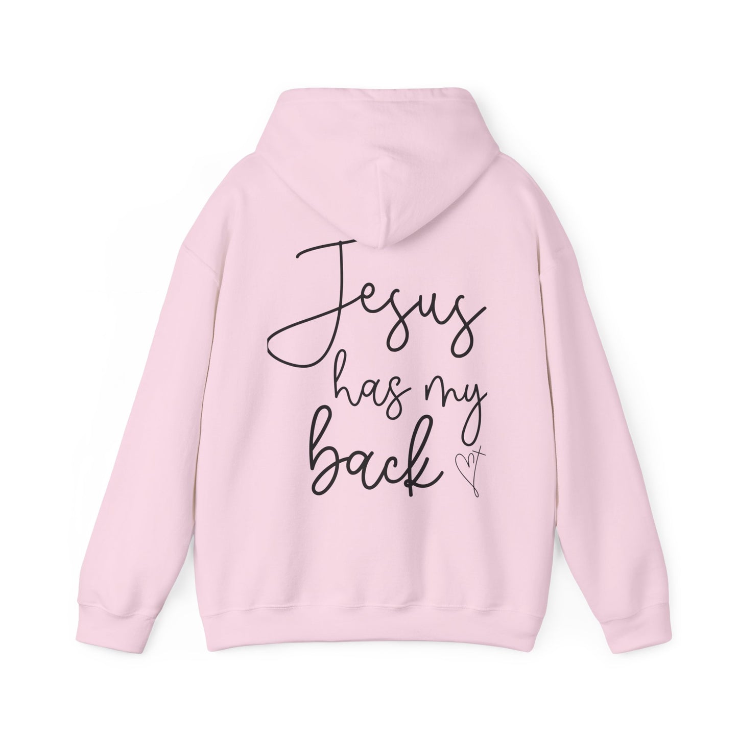 Jesus Has My Back” Unisex Hoodie – Faith-Inspired Comfort