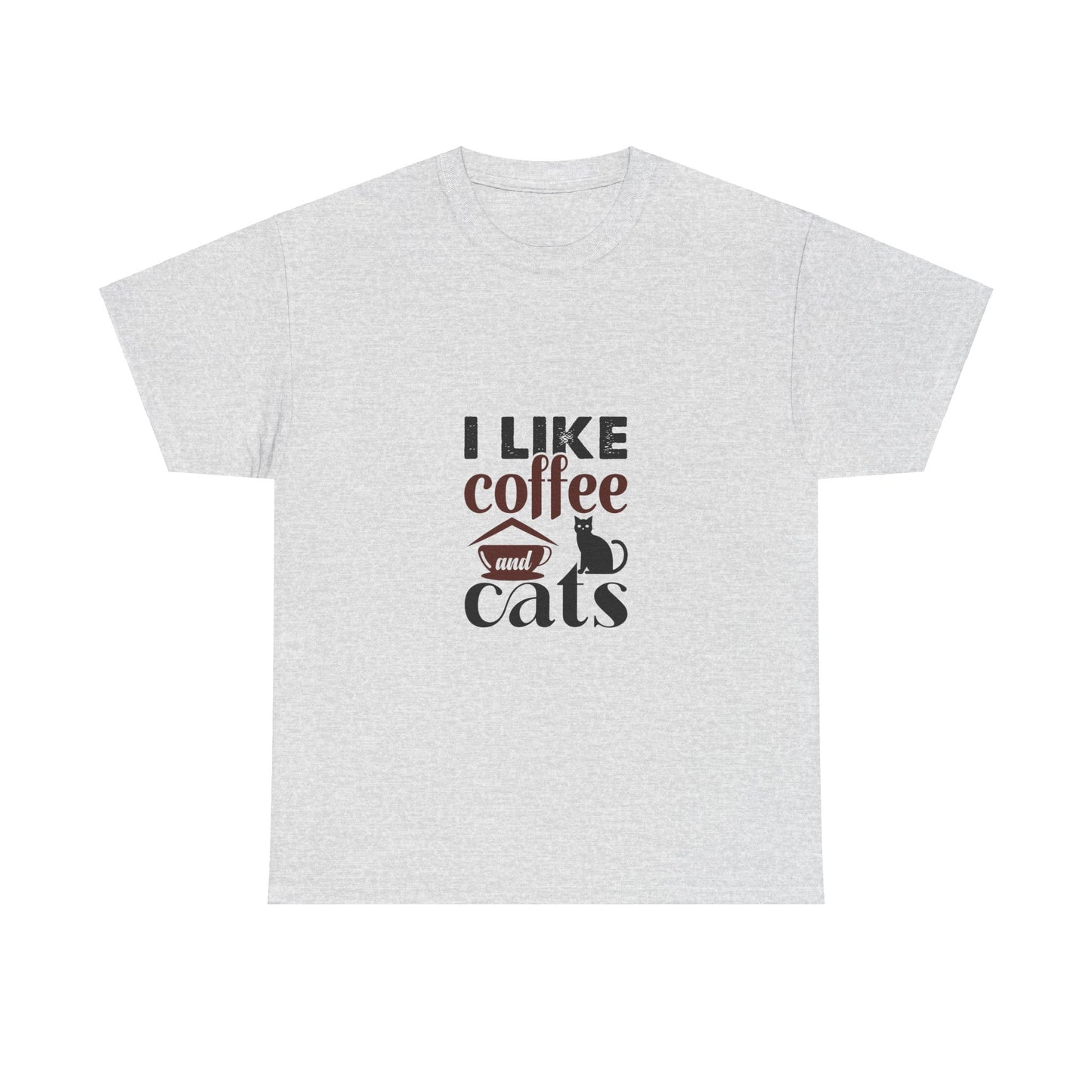 I Love Coffee & Cats – Adorable and Cozy Unisex T-Shirt for Cat and Caffeine Lovers - Elite digital Circle