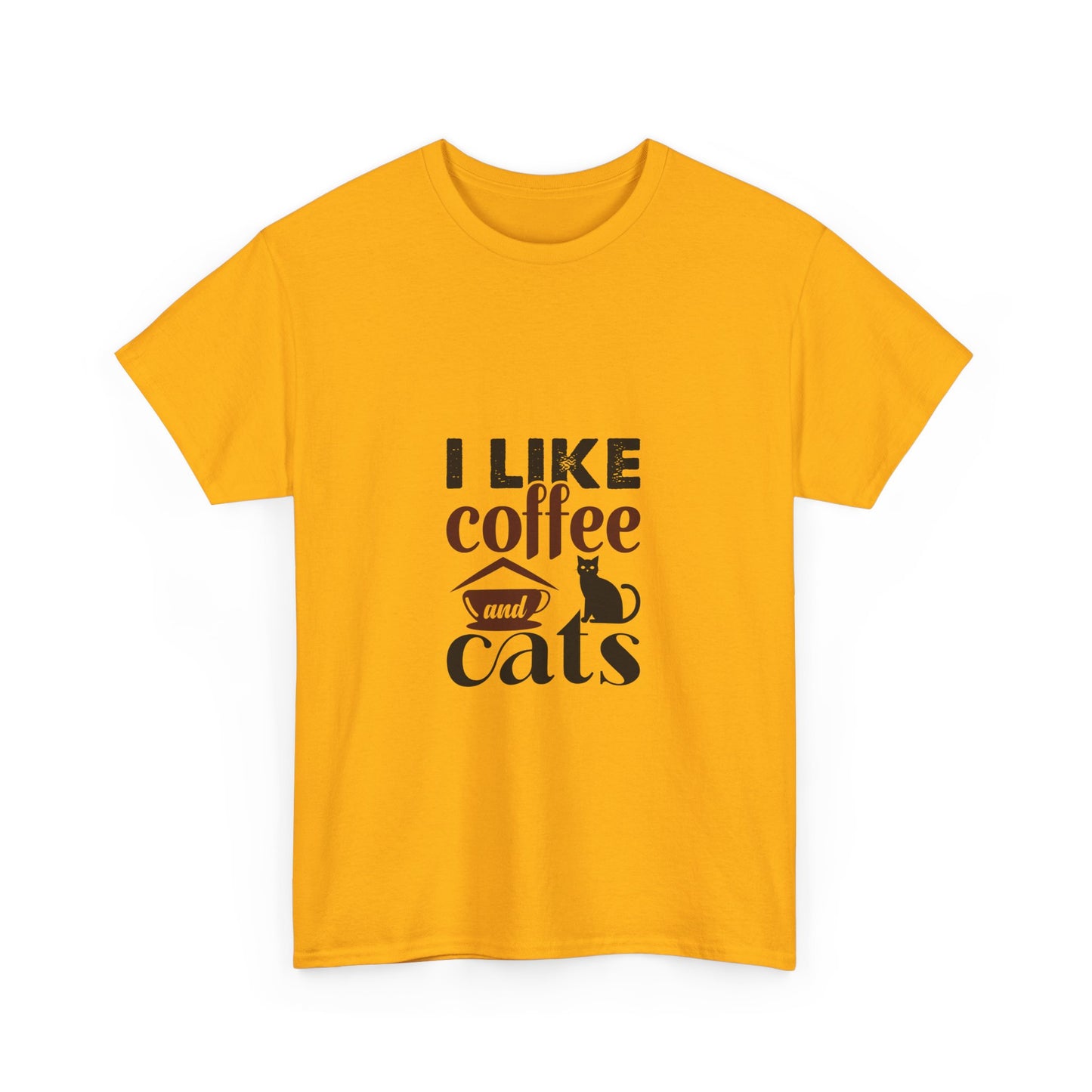 I Love Coffee & Cats – Adorable and Cozy Unisex T-Shirt for Cat and Caffeine Lovers - Elite digital Circle