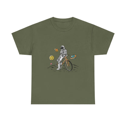 Astronaut & Bike Space Adventure T-Shirt – Unisex Graphic Tee - Elite digital Circle