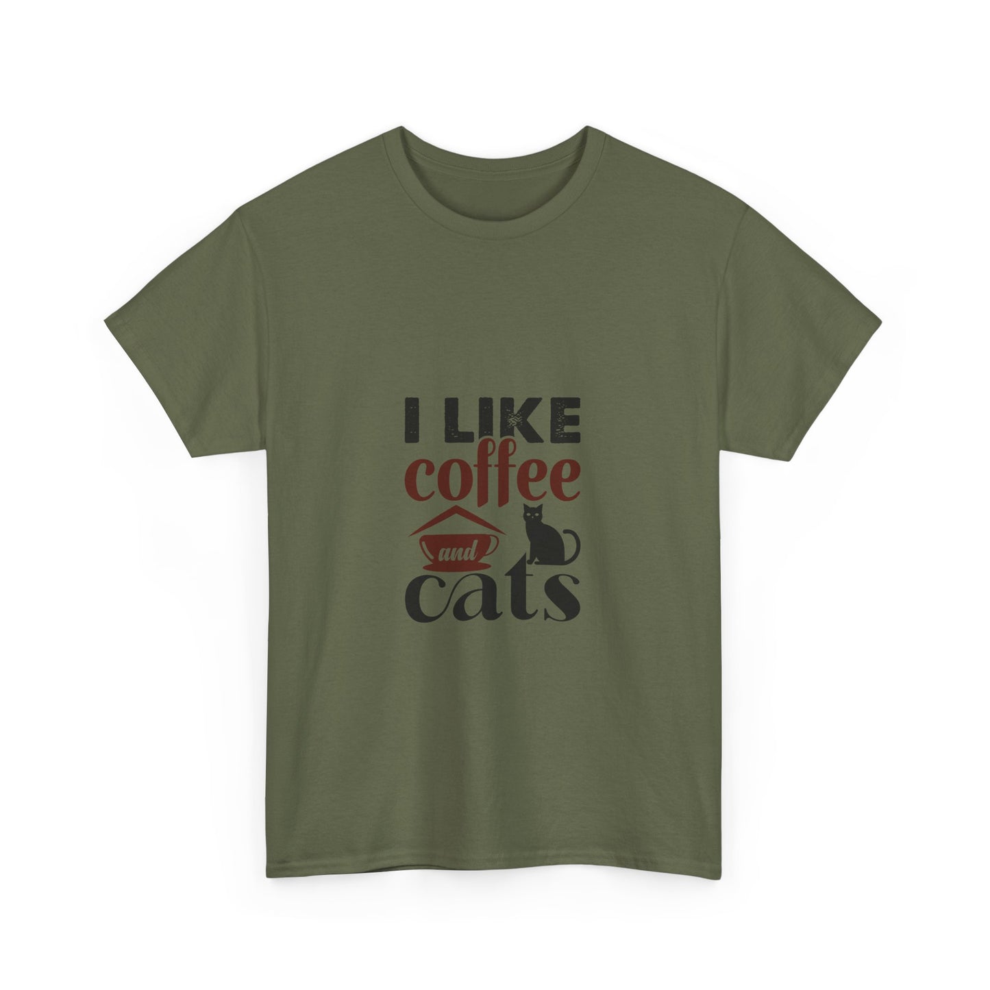 I Love Coffee & Cats – Adorable and Cozy Unisex T-Shirt for Cat and Caffeine Lovers - Elite digital Circle