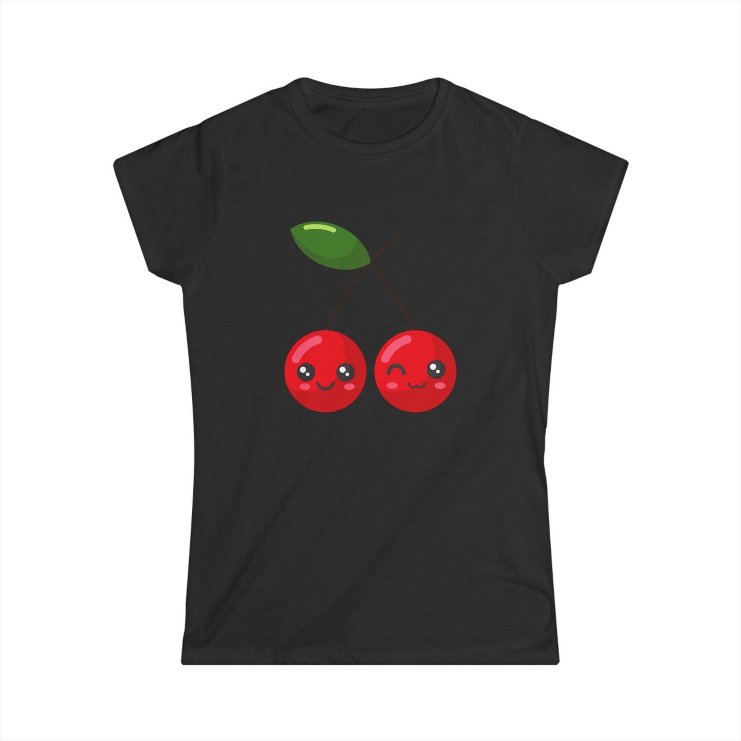 Kawaii Cherry T-Shirt – Cute Women’s Graphic Tee