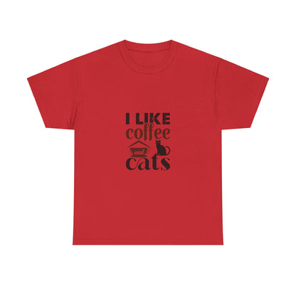 I Love Coffee & Cats – Adorable and Cozy Unisex T-Shirt for Cat and Caffeine Lovers - Elite digital Circle