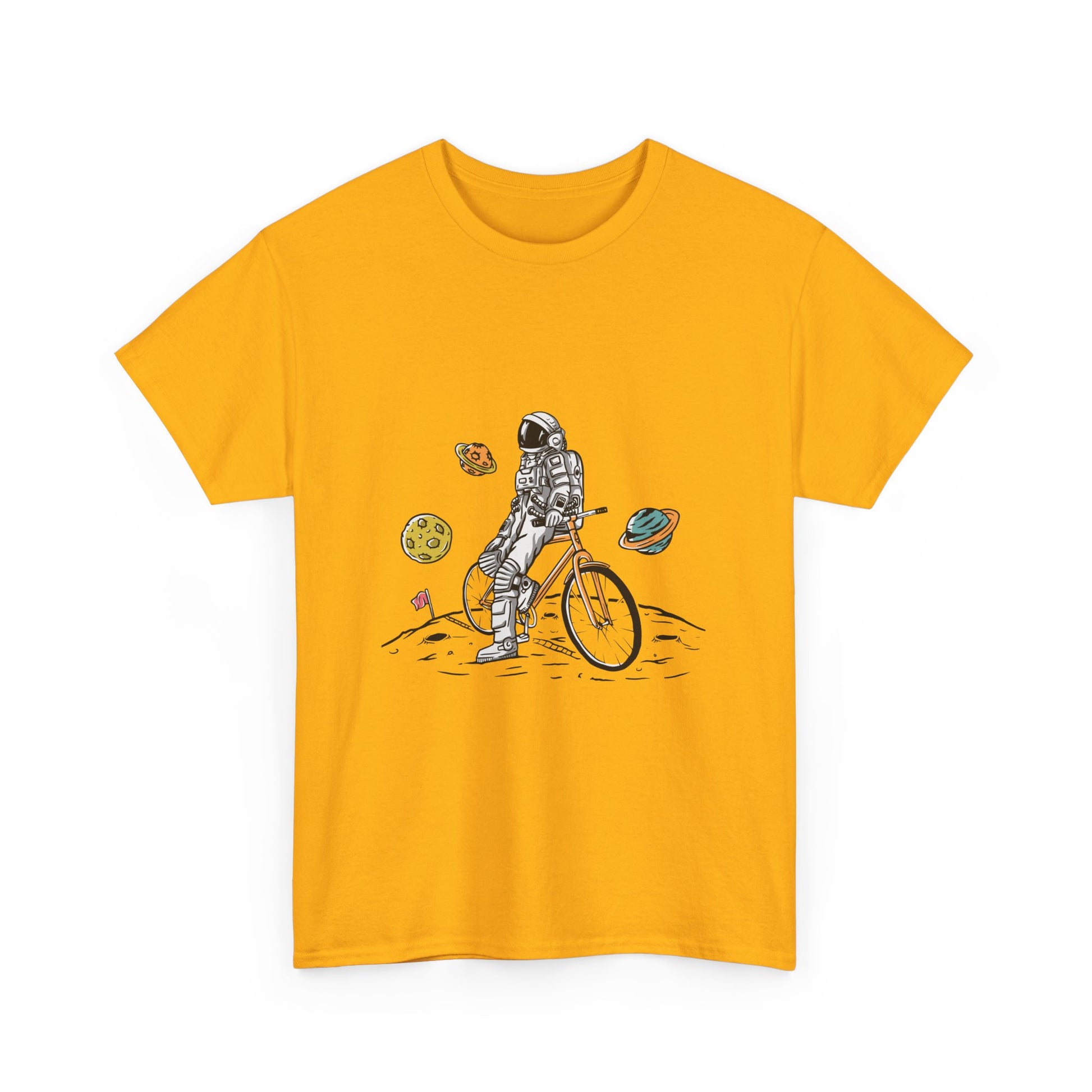 Astronaut & Bike Space Adventure T-Shirt – Unisex Graphic Tee - Elite digital Circle