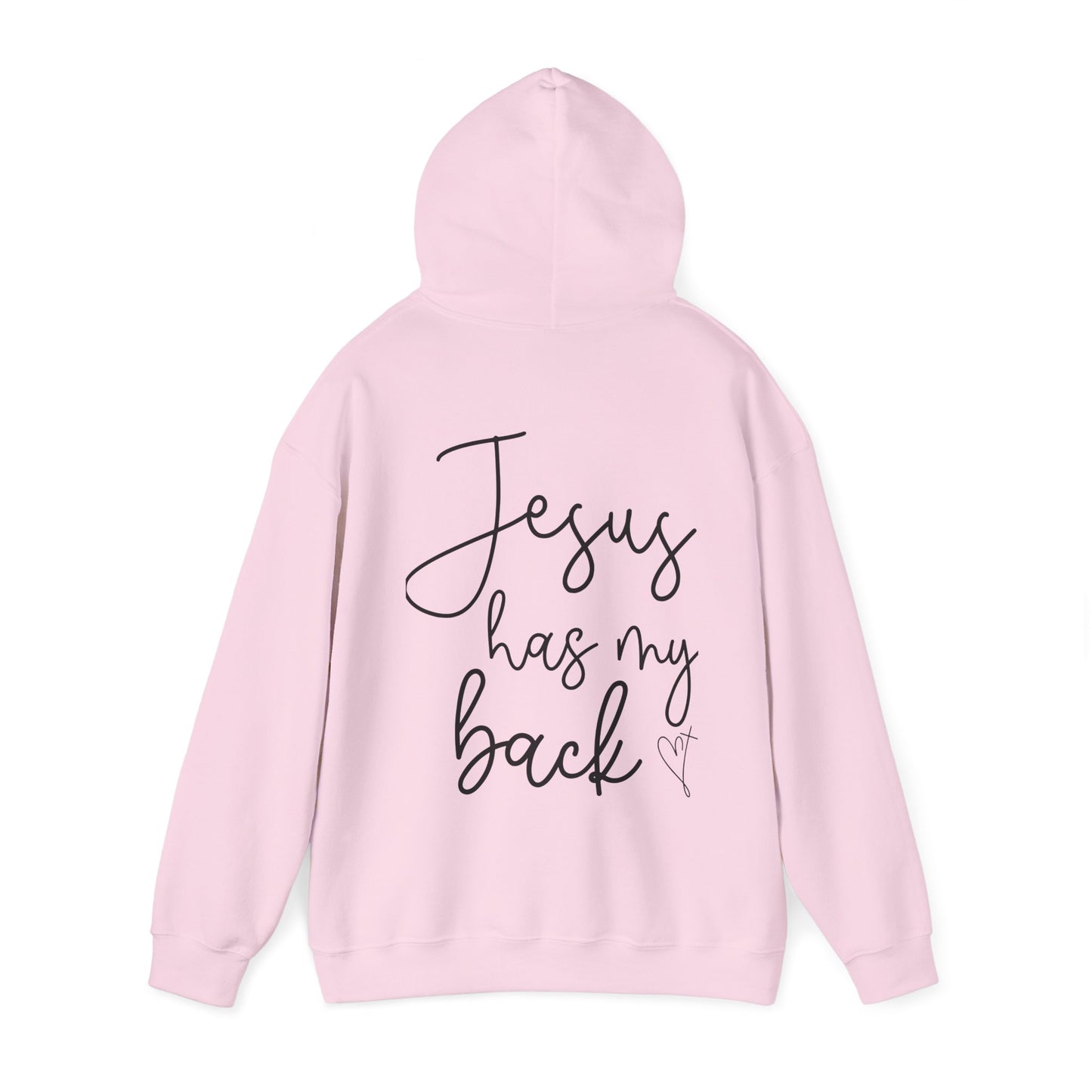 Jesus Has My Back” Unisex Hoodie – Faith-Inspired Comfort