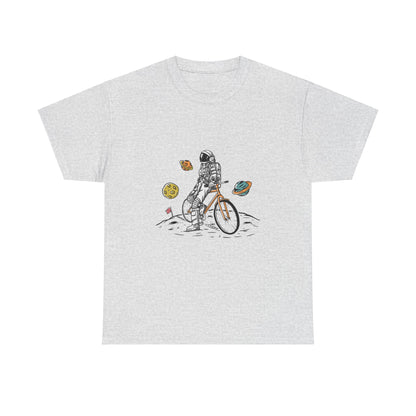 Astronaut & Bike Space Adventure T-Shirt – Unisex Graphic Tee - Elite digital Circle