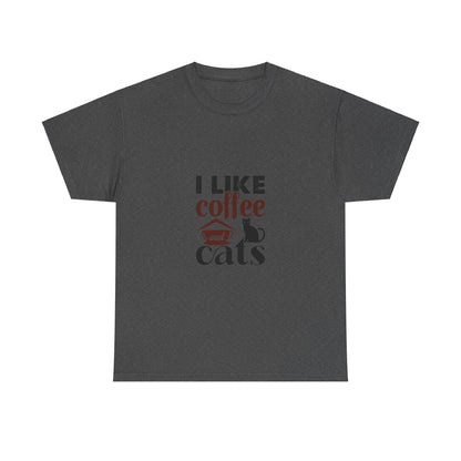 I Love Coffee & Cats – Adorable and Cozy Unisex T-Shirt for Cat and Caffeine Lovers - Elite digital Circle