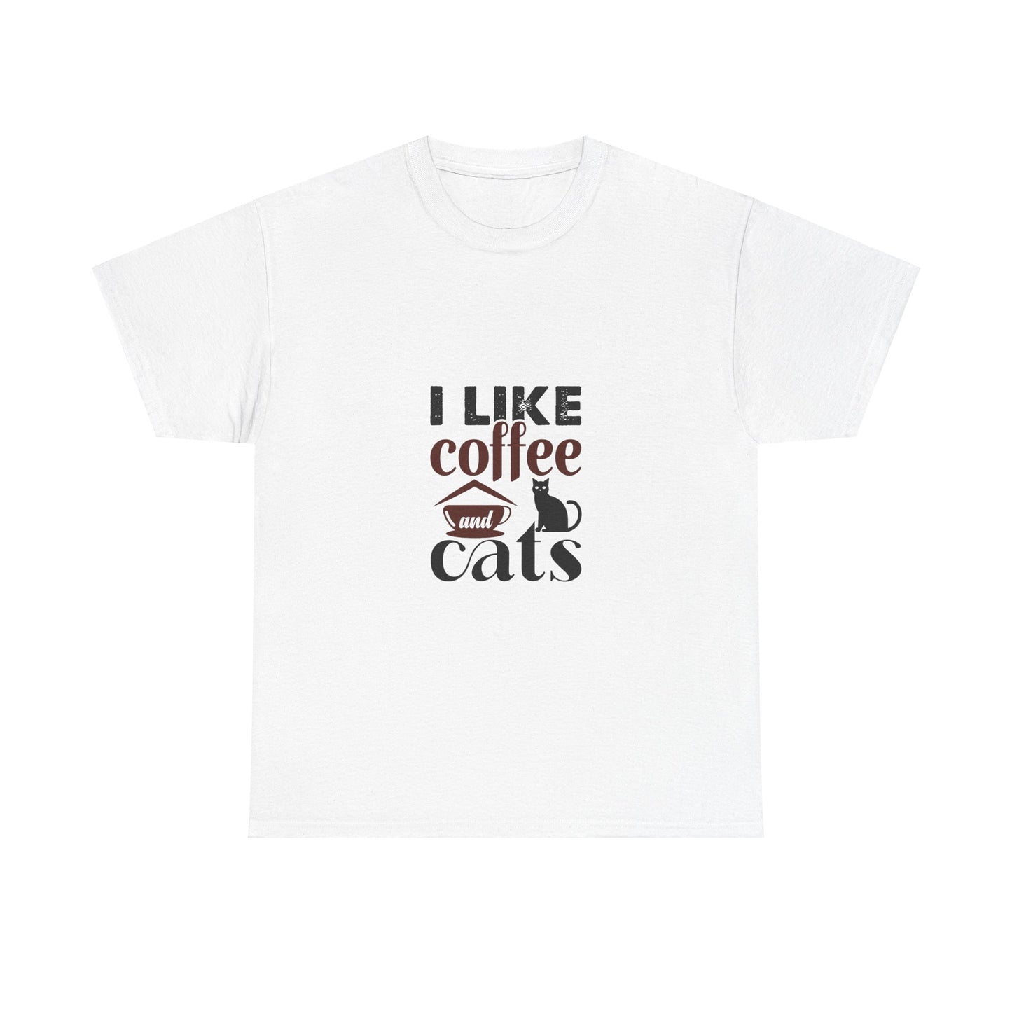 I Love Coffee & Cats – Adorable and Cozy Unisex T-Shirt for Cat and Caffeine Lovers - Elite digital Circle