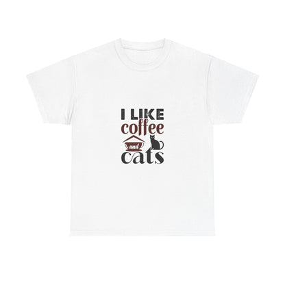 I Love Coffee & Cats – Adorable and Cozy Unisex T-Shirt for Cat and Caffeine Lovers - Elite digital Circle