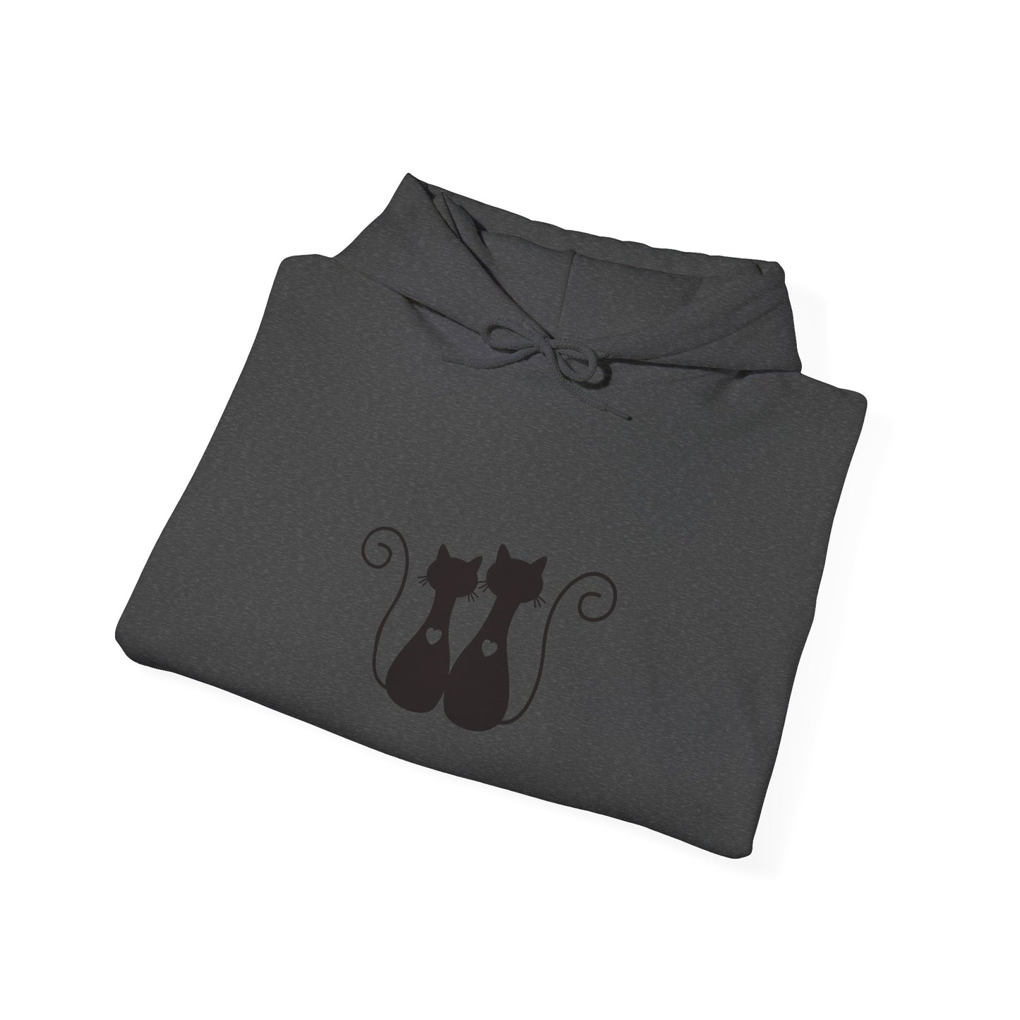 Two Black Cats Hoodie – Cosy Unisex Sweatshirt - Elite digital Circle