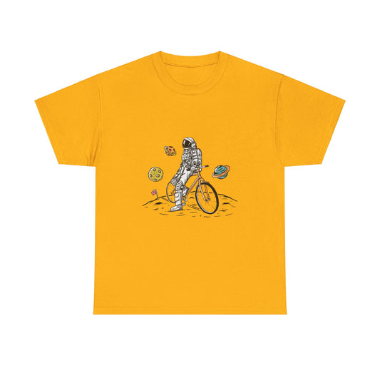 Astronaut & Bike Space Adventure T-Shirt – Unisex Graphic Tee - Elite digital Circle