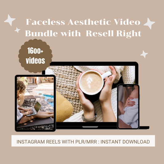 1600+ Aesthetic Faceless Instagram Reels | Instant Download | Viral & Trendy Content for Creators and Brands