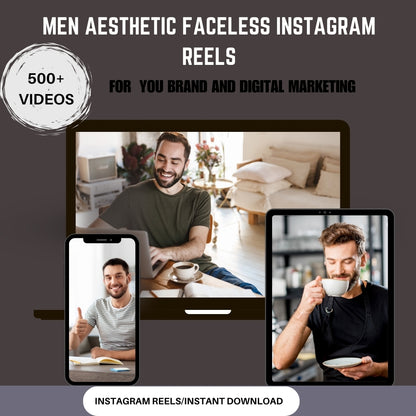 500+ Aesthetic Videos for Men | Instant Download | Stylish & Trendy Content for Creators and Brands