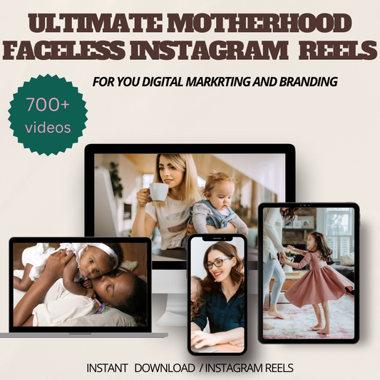 700+ Motherhood Instagram Reels | Instant Download | Heartfelt & Relatable Content for Moms and Family Brands