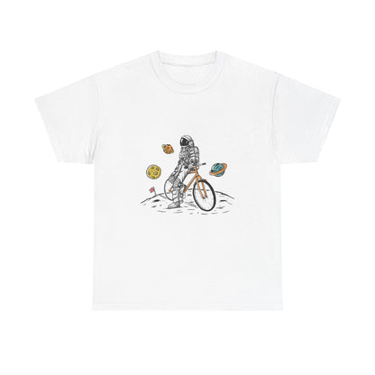 Astronaut & Bike Space Adventure T-Shirt – Unisex Graphic Tee - Elite digital Circle