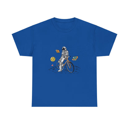 Astronaut & Bike Space Adventure T-Shirt – Unisex Graphic Tee - Elite digital Circle