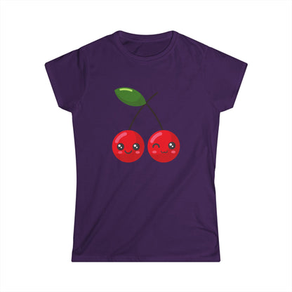 Kawaii Cherry T-Shirt – Cute Women’s Graphic Tee