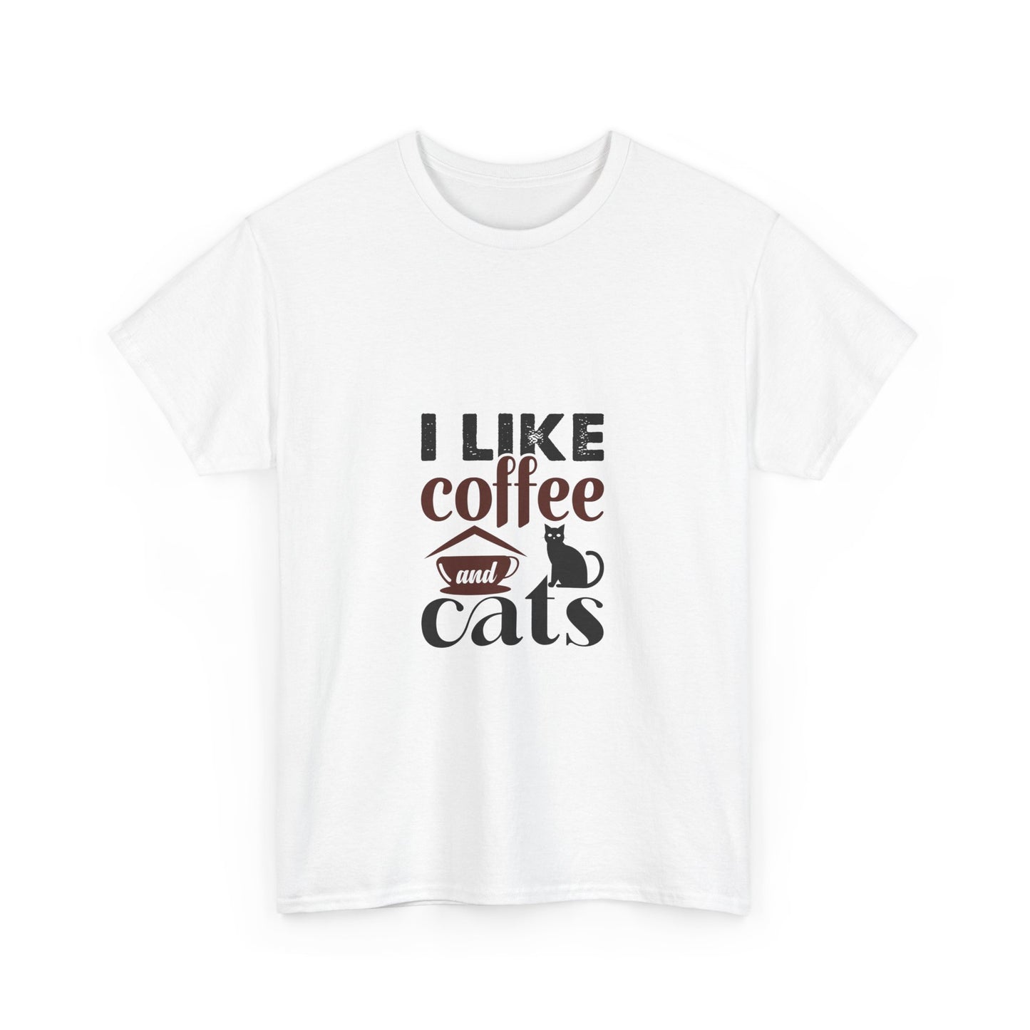 I Love Coffee & Cats – Adorable and Cozy Unisex T-Shirt for Cat and Caffeine Lovers - Elite digital Circle