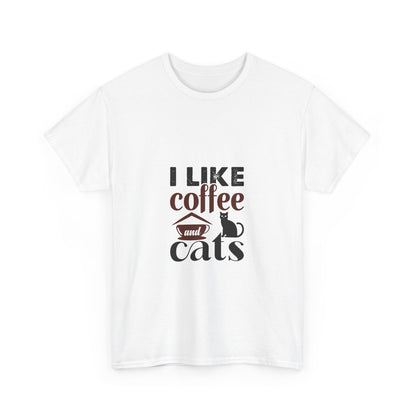 I Love Coffee & Cats – Adorable and Cozy Unisex T-Shirt for Cat and Caffeine Lovers - Elite digital Circle