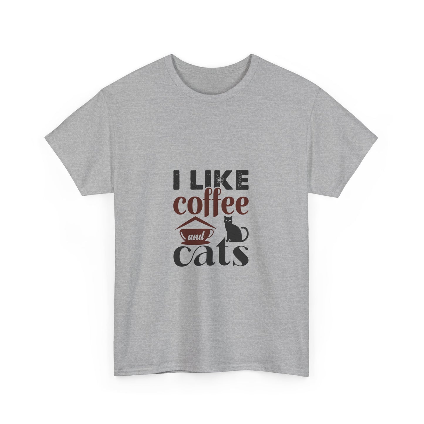 I Love Coffee & Cats – Adorable and Cozy Unisex T-Shirt for Cat and Caffeine Lovers - Elite digital Circle