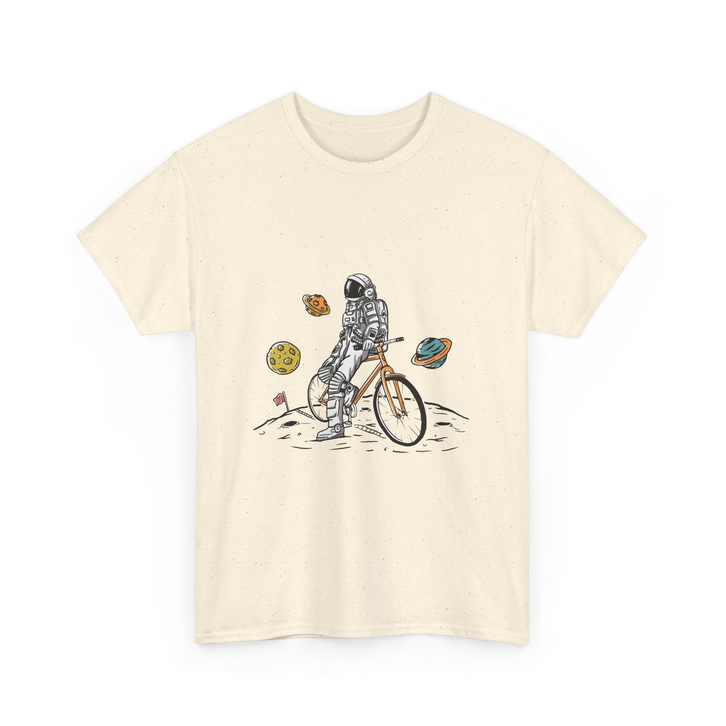 Astronaut & Bike Space Adventure T-Shirt – Unisex Graphic Tee - Elite digital Circle