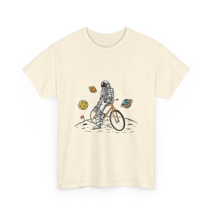 Astronaut & Bike Space Adventure T-Shirt – Unisex Graphic Tee - Elite digital Circle