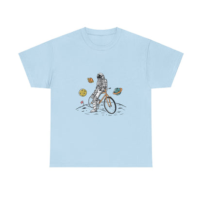 Astronaut & Bike Space Adventure T-Shirt – Unisex Graphic Tee - Elite digital Circle