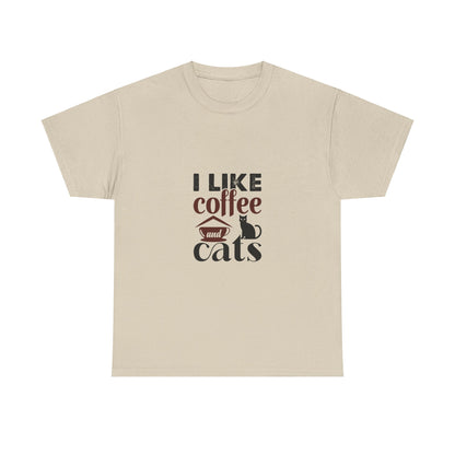 I Love Coffee & Cats – Adorable and Cozy Unisex T-Shirt for Cat and Caffeine Lovers - Elite digital Circle