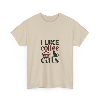 I Love Coffee & Cats – Adorable and Cozy Unisex T-Shirt for Cat and Caffeine Lovers - Elite digital Circle